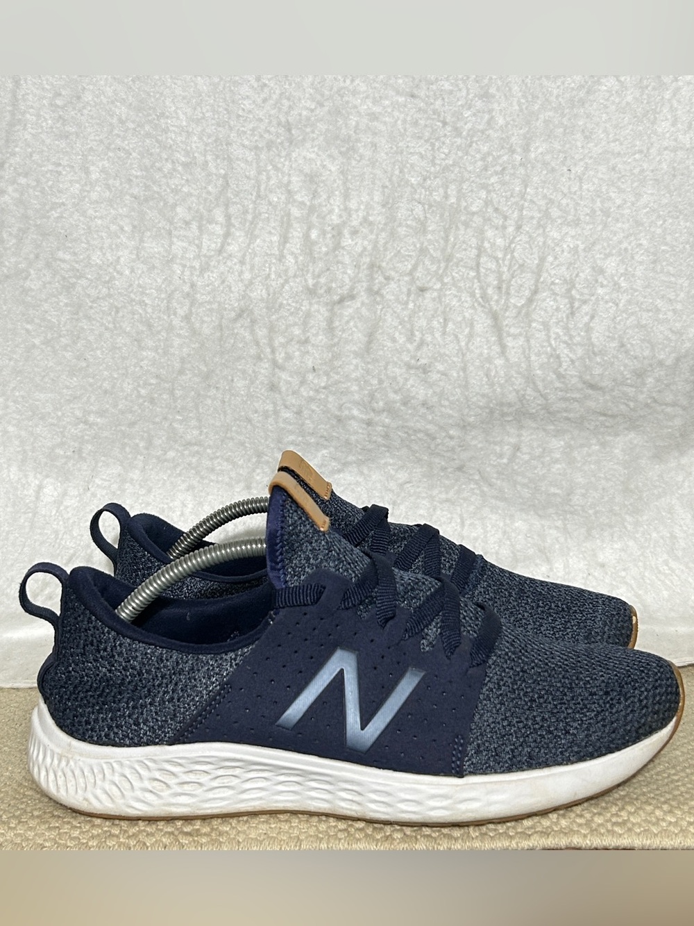 New Balance Womens Navy Blue Fresh Foam Sport Running Sneakers Shoes SZ US 9.5